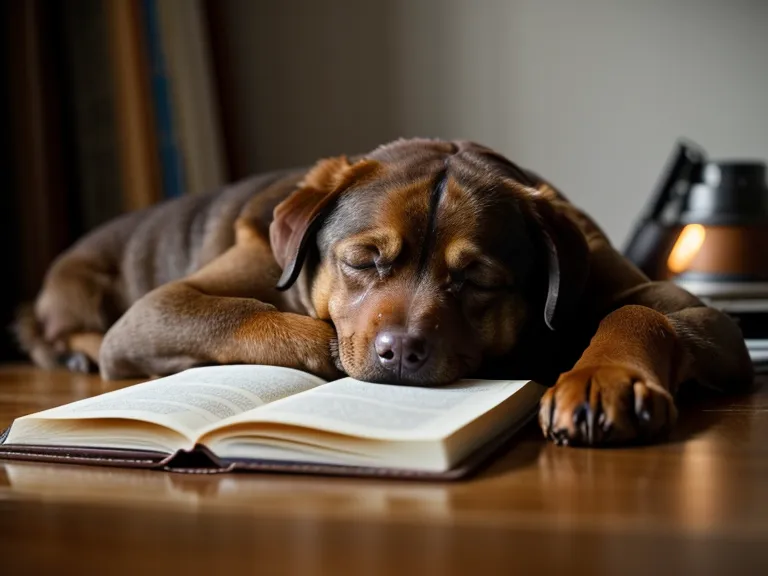 Tablet con información de nutrición canina usada como apoyo al cuidado canino y al bienestar animal